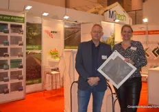 For Marco Anneveldt with Howitec Netting it was his first IPM after becoming in May 2019 the new CEO of the company. Next to him on the picture Heleen Hofstra with the new 90 mesh anti-trips net Ornata Air Plus 1517. https://www.groentennieuws.nl/article/9182358/in-beweegbare-systemen-in-kassen-wordt-dit-soort-gaas-veel-gebruikt/